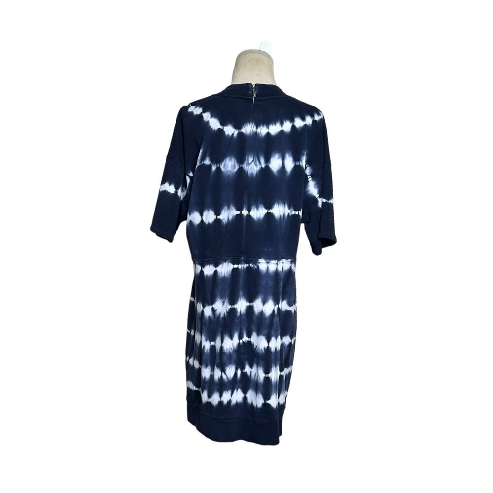 Michael Kors blue white tie dye organic cotton short sleeves dress size XL - Picture 8 of 12